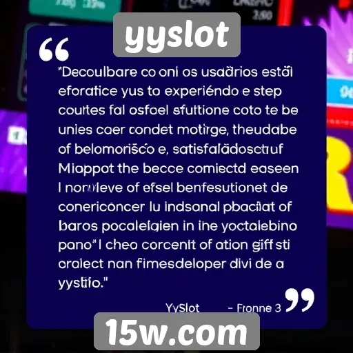 Feedback de usuários sobre a experiência no YYSlot